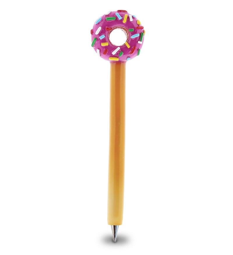Planet Pens قلم كوكب الورود على شكل دونات - قلم جاف فريد للأطفال والبالغين، مزين برشات ملونة، قلم فني لكتابة الحلوى لتزيين المدرسة والمكتب - Image 1